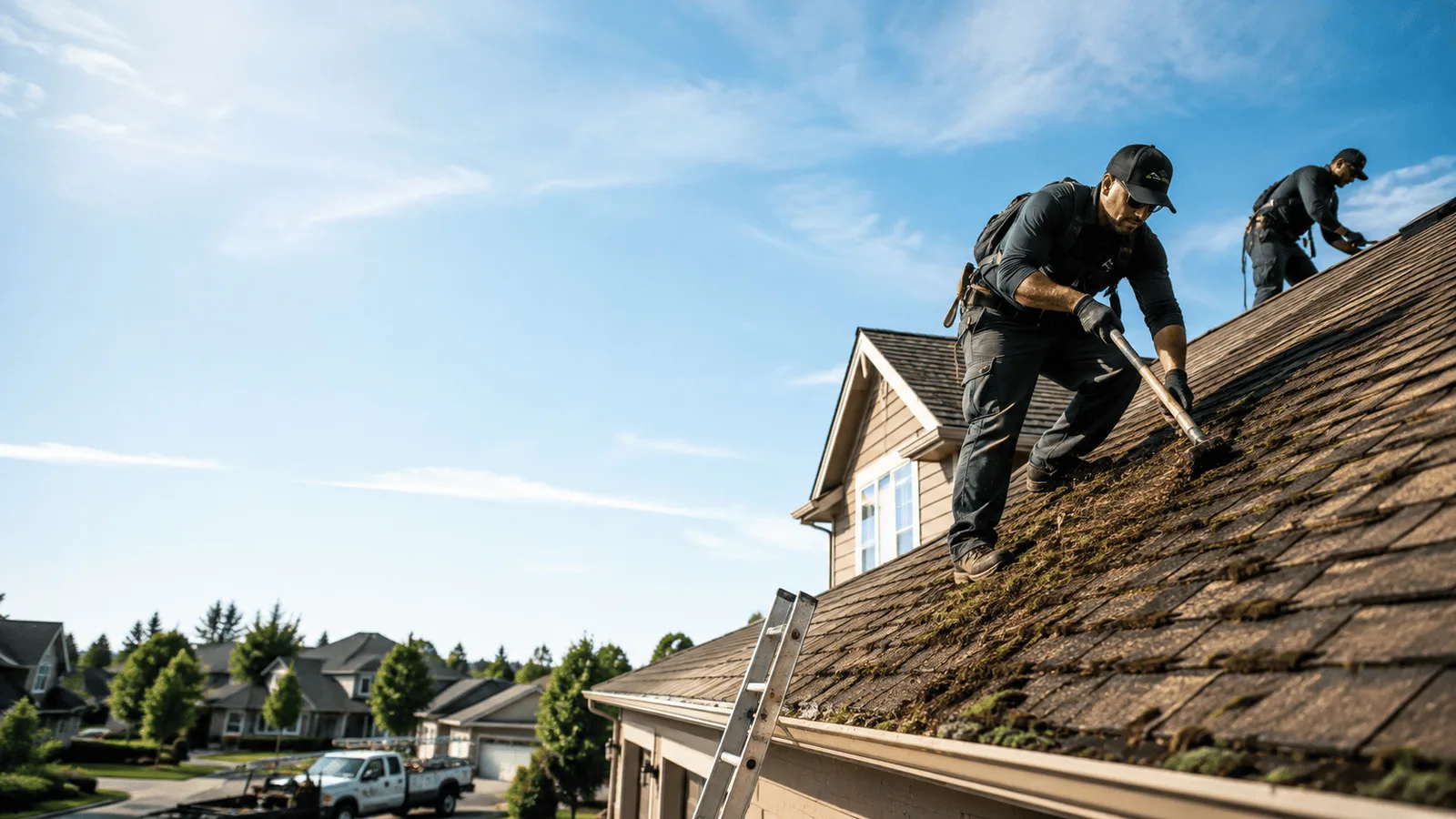Roof Moss Removal in Fort Worth, TX near me